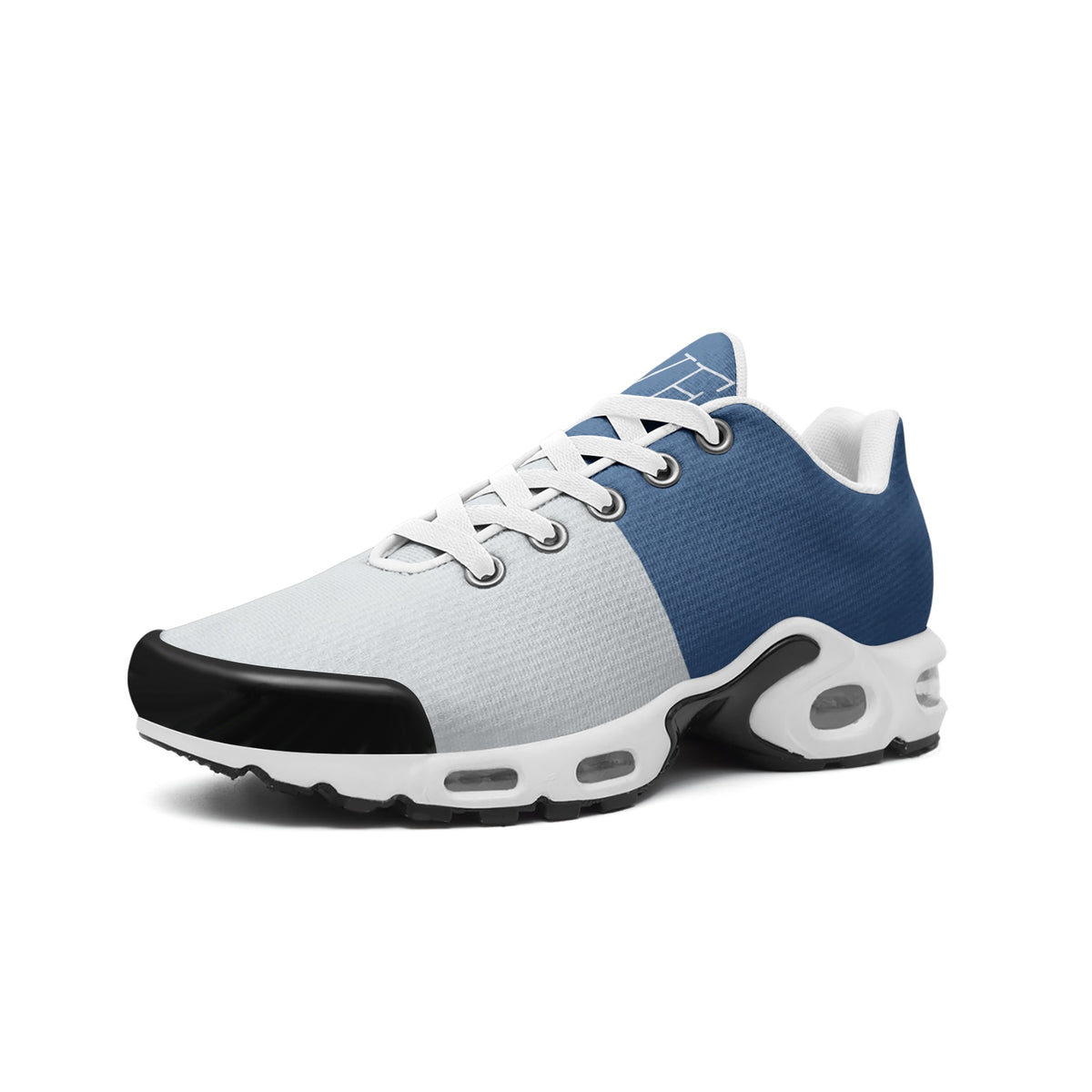Cold Steel Blue & Silver Sneakers