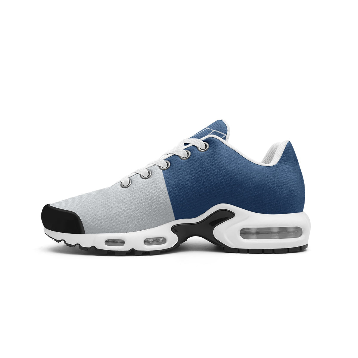 Cold Steel Blue & Silver Sneakers