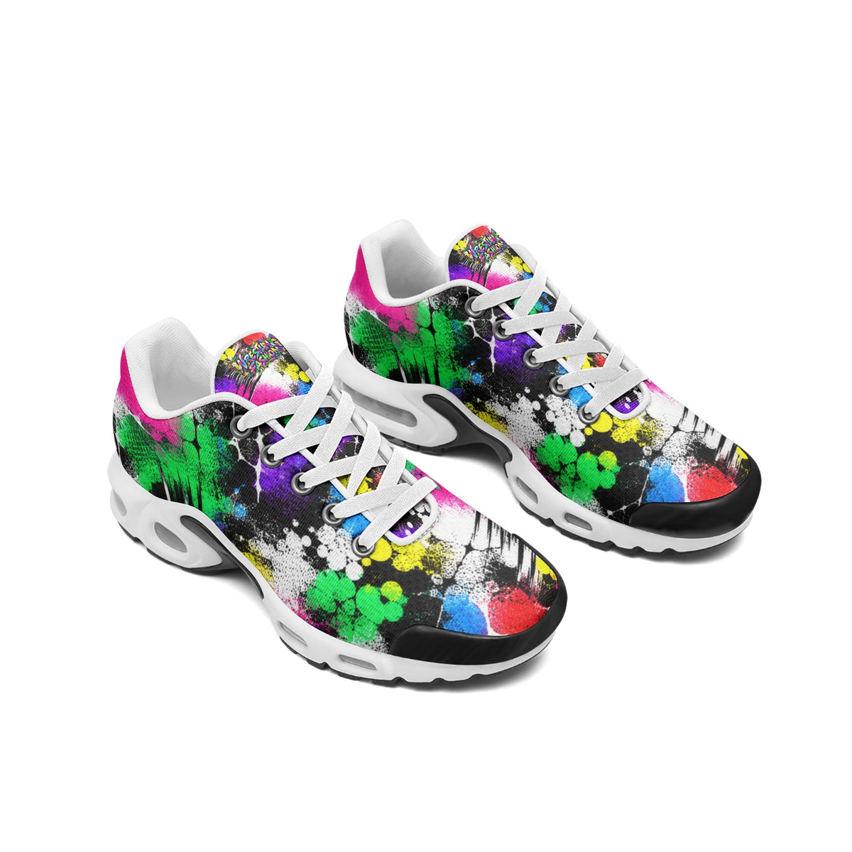 Color Clash Grunge Sneakers