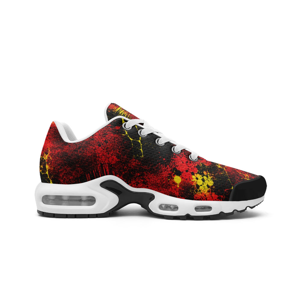 Full Impact Red, Black & Gold Sneakers
