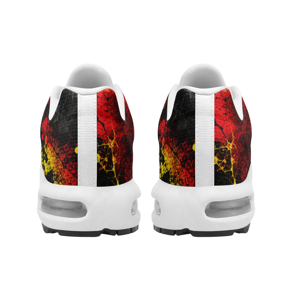 Full Impact Red, Black & Gold Sneakers