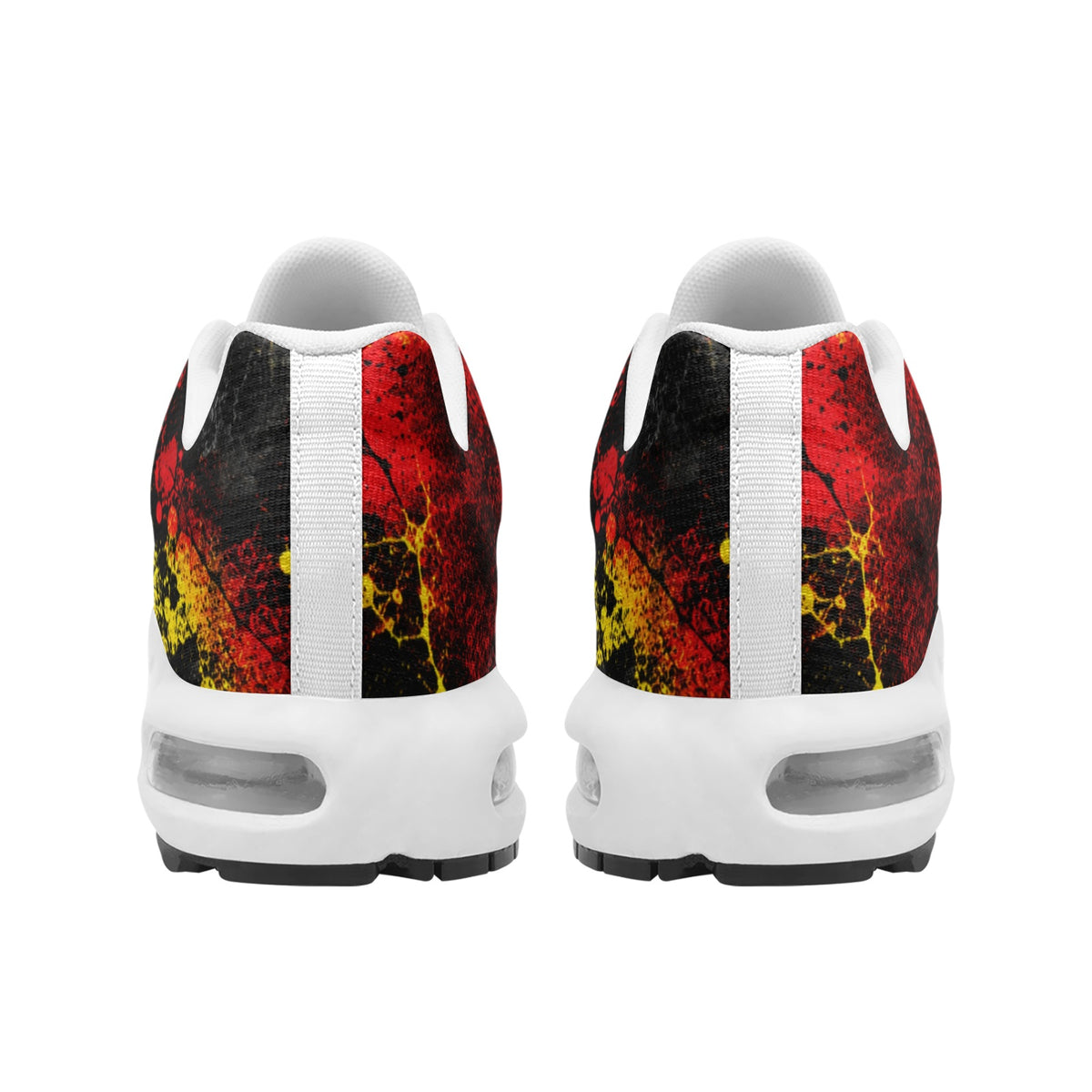 Full Impact Red, Black & Gold Sneakers