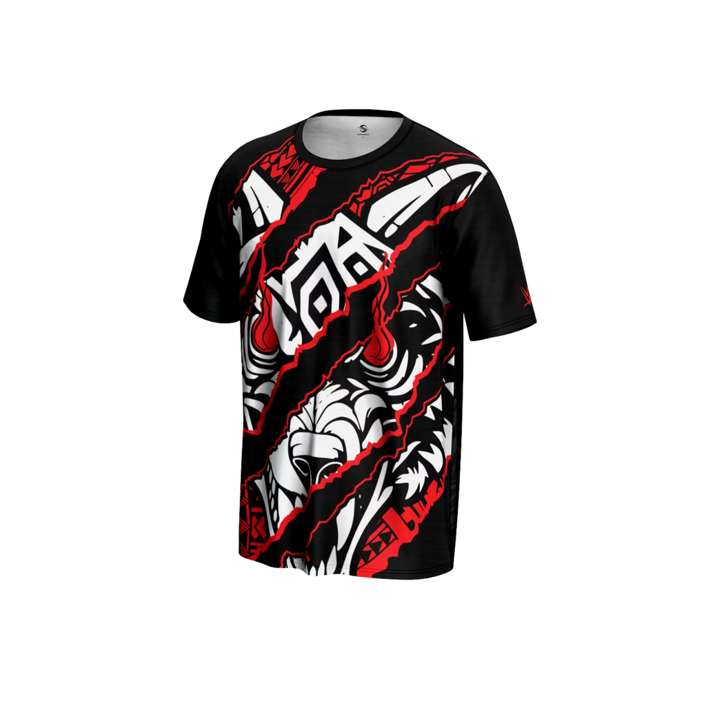 Red & Black Power Step Sneakers