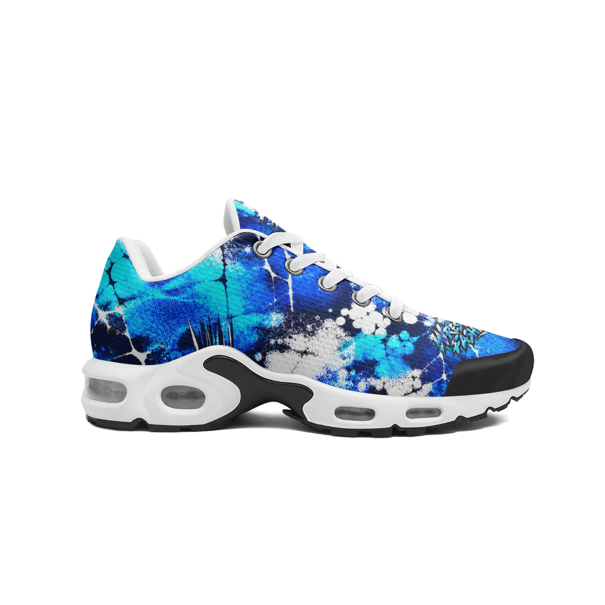 Ice Breaker Blue & White Grunge Sneakers