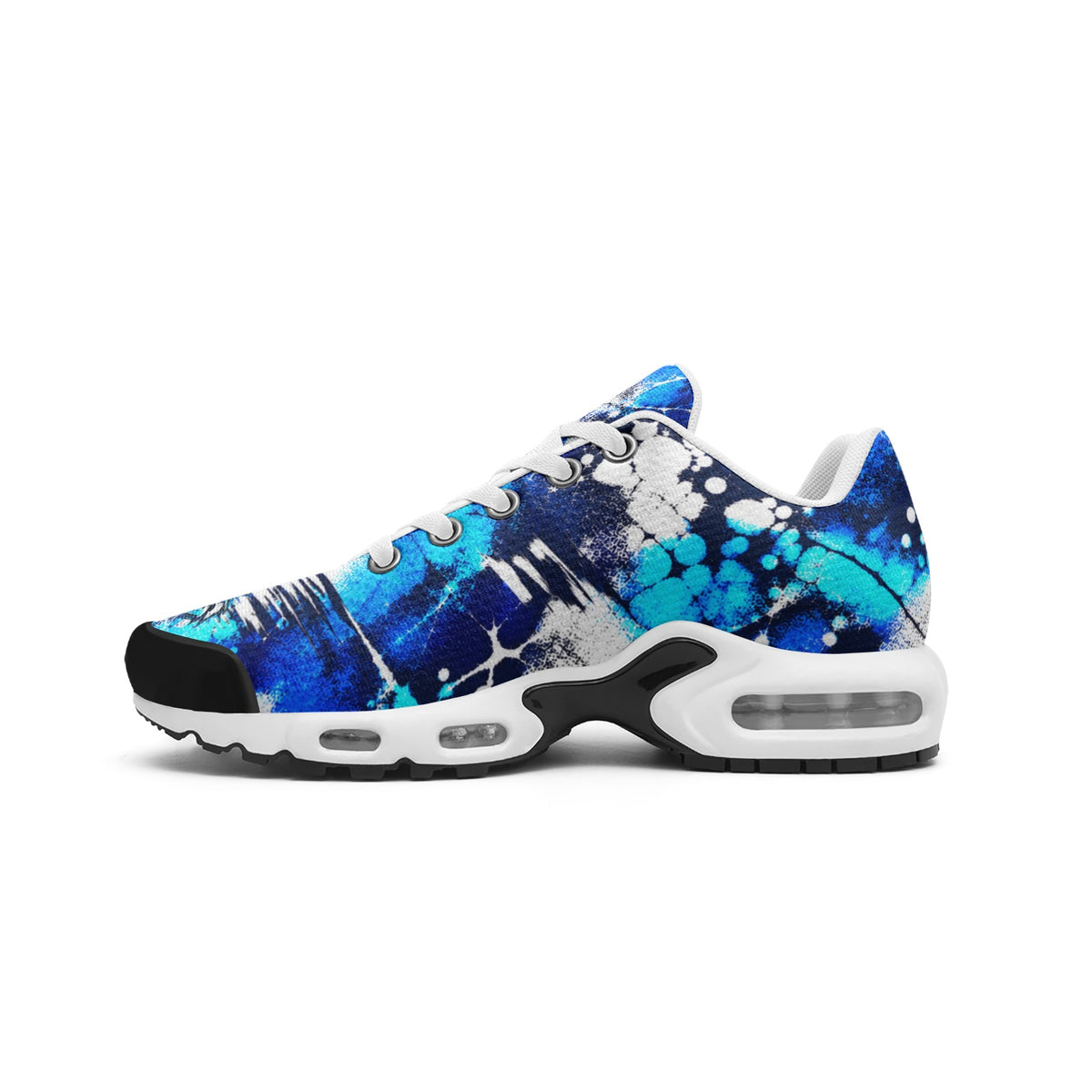 Ice Breaker Blue & White Grunge Sneakers